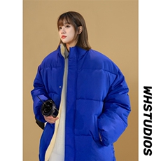 中性风2025新款棉衣女纯色立领棉袄加绒加厚棉服外套3364-P60，男装棉衣，星座207
