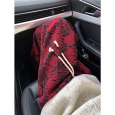 安哥拉红扎染宽松直筒阔腿休闲裤A086-HK52126/P50，男装休闲裤，电商基地A086