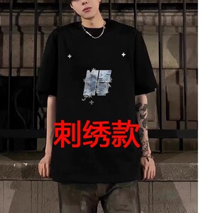 网络图现货！短袖t恤潮牌夏季宽松ins简约印花上衣T0304-P35图片