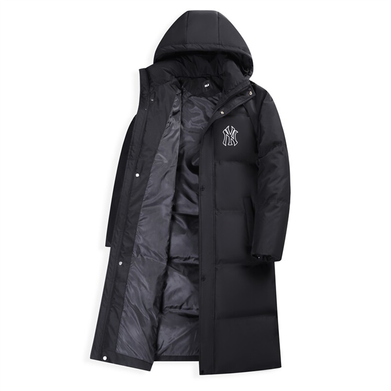 ZMS-M2658新款冬季男士白鸭绒羽绒服中长款连帽保暖外套大衣,男装羽绒服,电商B360