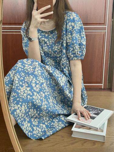 方领珍珠连衣裙，女装连衣裙，TVMV(4F)