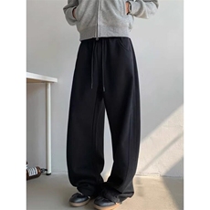 wassuphappy弯刀裤子男款春秋季潮流美式高街阔腿裤运动休闲长裤，男装休闲裤，星座715-4