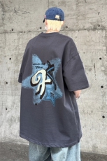 24夏季新款街头潮牌时尚个性印花短袖t恤中性XZ301B-JB4401-p28，男装T恤，星座301B