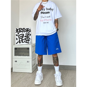 2023夏新款多巴胺宽松短裤百搭中裤B315-K23353-特p20控38无差价图片