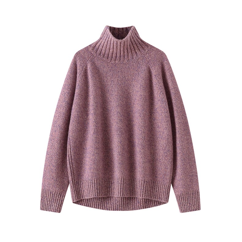 高领羊绒衫女山羊绒秋冬内搭针织打底纯色毛衣，女装羊绒衫，暖习羊绒