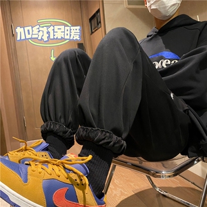 秋冬新款字母刺绣束脚卫裤K23512-P45控58 加绒K23512JR-p55控68图片
