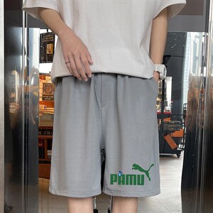 MK37227-P15 冰丝短裤男士大码宽松休闲五分裤男运动中裤图片