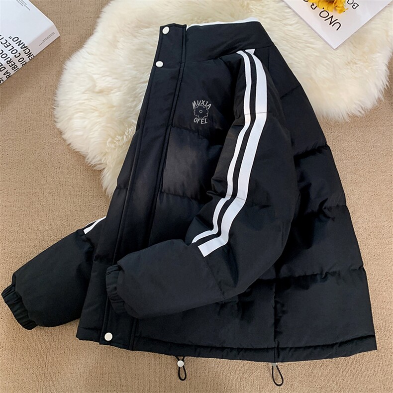 量大优可提供视频冬棉衣立领条纹HD019-1-MF5288-P75,男装棉衣,电商019-1