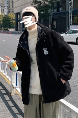 2023冬季青少年羊羔绒棉衣两面穿时尚外套男女8830-P115控价138，男装棉衣，电商A441-1