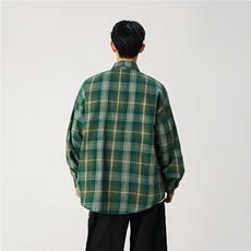 春装现货格子衬衣XZ609-WT2379-特P35-68，男装衬衫，星座609