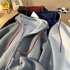 重磅拼色男女连帽卫衣特P58M-3XL，男装卫衣，电商B325