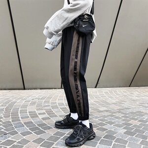 2021春装新款港风宽松休闲裤潮流时尚工装裤男士大码 K815- P55图片