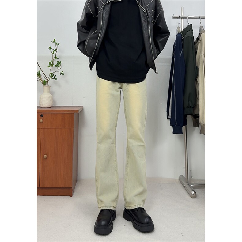 冬季美式ins高街vibe水洗加绒牛仔裤货号加绒K2316P70常规P55,男装牛仔裤,电商A063