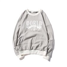 秋季男水洗全棉套头青春卫衣703-W02，男装卫衣，星座703