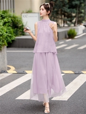 巨好看洋气减龄漂亮上衣套装女2026年夏季新款两件套，女装套装/套裙，众宇琦