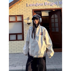 得物二开美式复古民族风贴布绣拼接飞行夹克宽松外套JK1262-P70，男装民族服装，星座1103-3