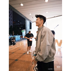 W11103-P75网图现货新款双拉链立领纯色休闲夹克外套松弛感百搭，男装夹克，星座1608