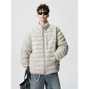 有90绒报告 印花轻便M-5XL大码白鸭羽绒服男78196P238控328图片