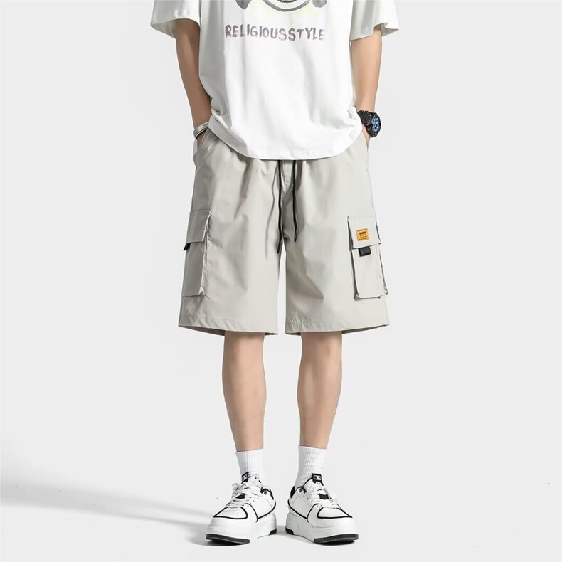 大口袋工装短裤男士夏季日系潮牌五分大裤衩IK26-P36图片