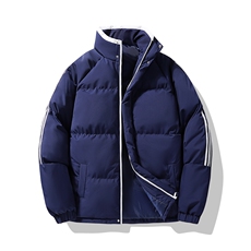 织带条纹三条棉服冬季男女情侣棉衣面包连帽服YY9880，男装棉衣，星座1206（原A206）
