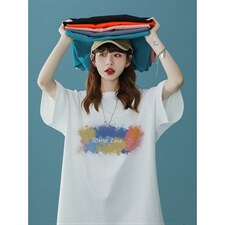 中性女模夏季短袖T恤414-3，ZT518-P25,男装T恤,星座414-3