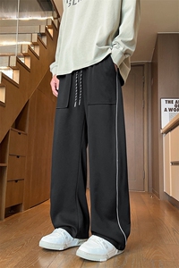 现货解构拼接卫裤男秋季新款美式潮牌百搭休闲裤子-A2268TP45控79图片