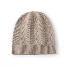 秋冬季保暖贴合无束缚时尚百搭菱形针织羊毛帽，帽子，品卓羊绒