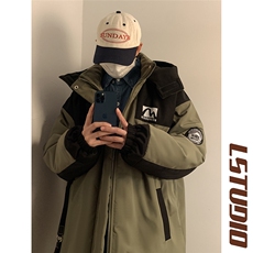 A702冬季加厚加棉服防水户外登山棉衣外套男2024新款冲锋衣，男装棉衣，电商C306-1