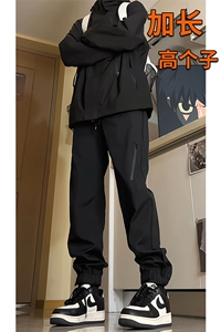 2025春季工装裤子男款美式户外防水防风冲锋裤男长裤百搭休闲裤图片