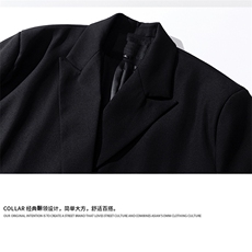 白底金属飞机扣设计西服男：95%聚酯纤维5%氨纶XF77772P95控128，男装西服，星座226-1