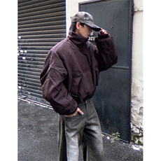 美式街头白鸭绒三防立领羽绒服男女潮牌短宽保暖外套M6048，男装羽绒服，星座1116A（原606A-3）