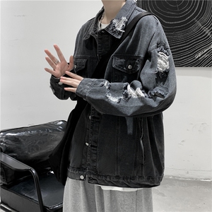 JK629-p70-限价98 现货港风大码牛仔ins外套cityboy图片