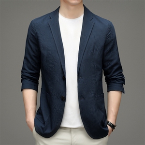 2023新款男士休闲西装外套男装商务潮流便服宽松单西中青年P215图片