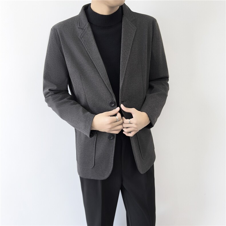 西装男外套英伦风春秋季高级感修身正装高端商务休闲西服,男装西服套装,星座410-7