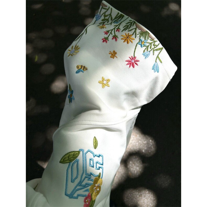 【有货】BK902CC-特P33 花卉刺绣圆领短袖T恤男女图片
