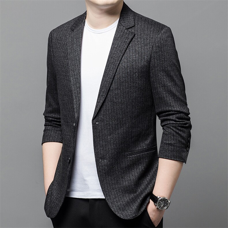 Y6617钱塘2020-2时尚休闲帅气中青年男士秋装薄款西服外套P145,男装西服,钱塘207-2