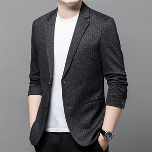 Y6617钱塘2020-2时尚休闲帅气中青年男士秋装薄款西服外套P145图片