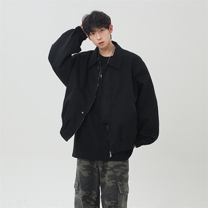 2026春美式时尚飞行夹克男设计感宽松痞帅外套25XJ55218特批45图片