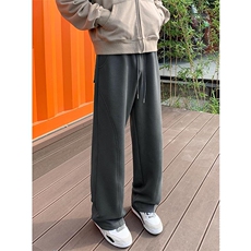 重磅350g曼巴棉解构拼接大码百搭拖地休闲裤男K24038-特P40控78，男装休闲裤，电商A001-1