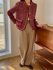 2021新款小香风/红色系，其它，奥瑾