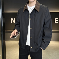 翻领夹克男春季简约宽松潮流百搭上衣服JK268-P78，男装夹克，星座308B-2