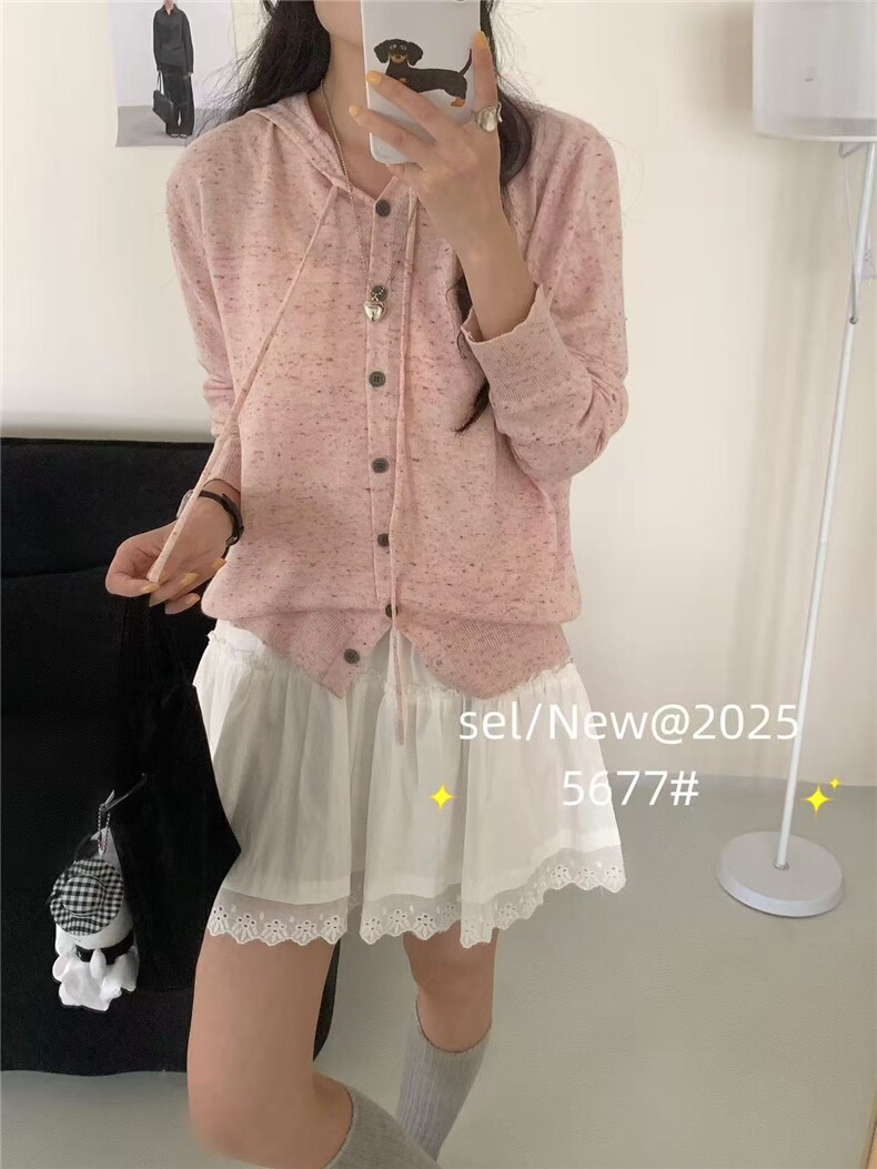 2025百搭简约时尚羊毛连帽款开衫,针织衫/毛衣,羿纯羊绒高端店