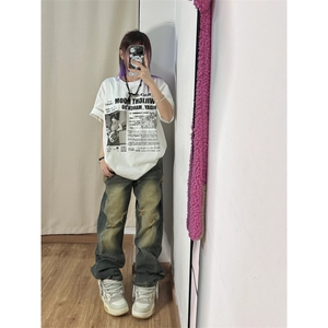 T0730-P30 摇滚乐队音乐人生纯棉短袖 情侣款美式复古上衣T恤图片