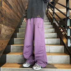 直筒原宿时尚潮牌潮运动裤男休闲裤青春流行，男装休闲裤，星座716-2