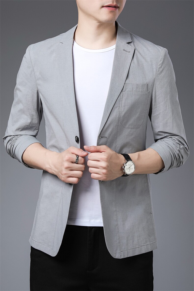 BEA6629903钱塘2020-2春秋新款百搭中青年男士商务西服外套P190,男装西服,钱塘207-2