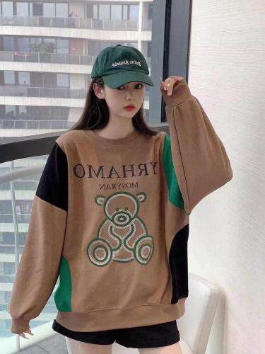 【现货】新款烫钻熊卫衣，女装卫衣/绒衫，衣尚怡