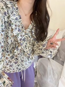 韩系ins小花衫,其它,唇蔻