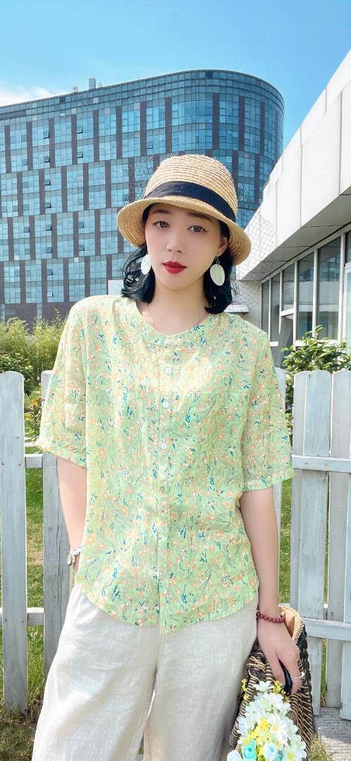 纯苎连衣裙小衫裤子裙子衬衣 时尚风 风淑女风休闲风，女装连衣裙，川哲