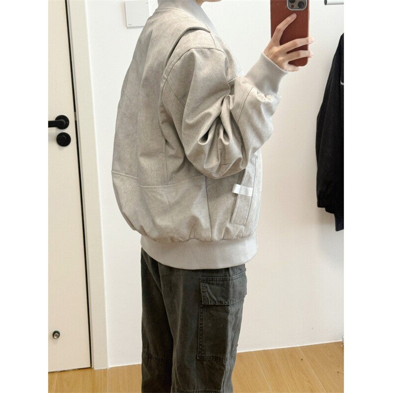 【有货】JK32HH-P68cleanfit外套男春季高级感棒球服飞行员夹克,男装夹克,星座1007（原301D）