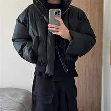 pu皮棉服男士冬季棉衣防寒面包服外套MY258P80直播，男装棉衣，星座1904A-1
